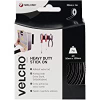 VELCRO VEL-EC60241- Cinta adhesiva extra fuerte- 50mm x 1m- Negro